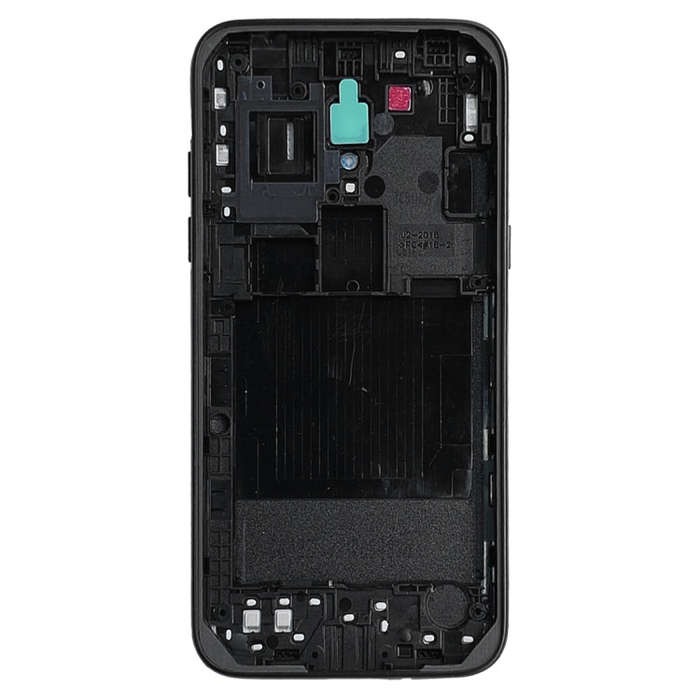 For Galaxy J2 Pro (2018), J2 (2018), J250F/DS Back Cover + Middle Frame Bezel Plate (Black)