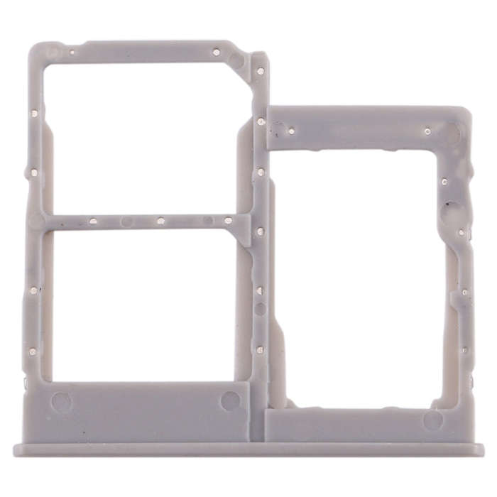 For Galaxy A40 SIM Card Tray + SIM Card Tray + Micro SD Card Tray (Grey)