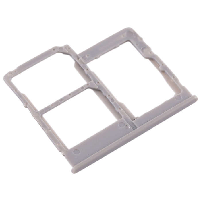 For Galaxy A40 SIM Card Tray + SIM Card Tray + Micro SD Card Tray (Grey)