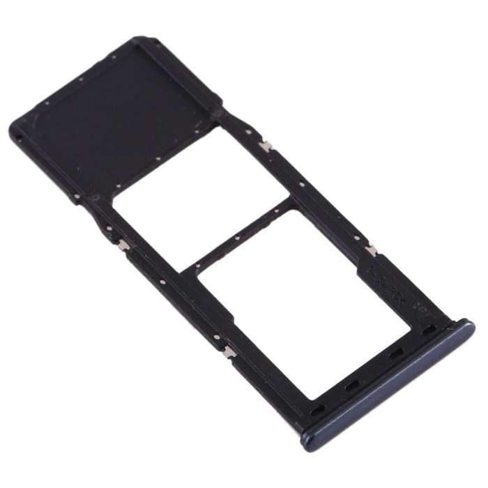 For Galaxy A70 SIM Card Tray + Micro SD Card Tray (Black)