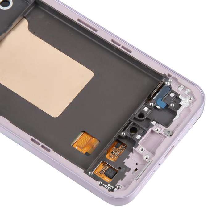For Samsung Galaxy A55 SM-A556B Original LCD Screen Digitizer Full Assembly with Frame (Pink)