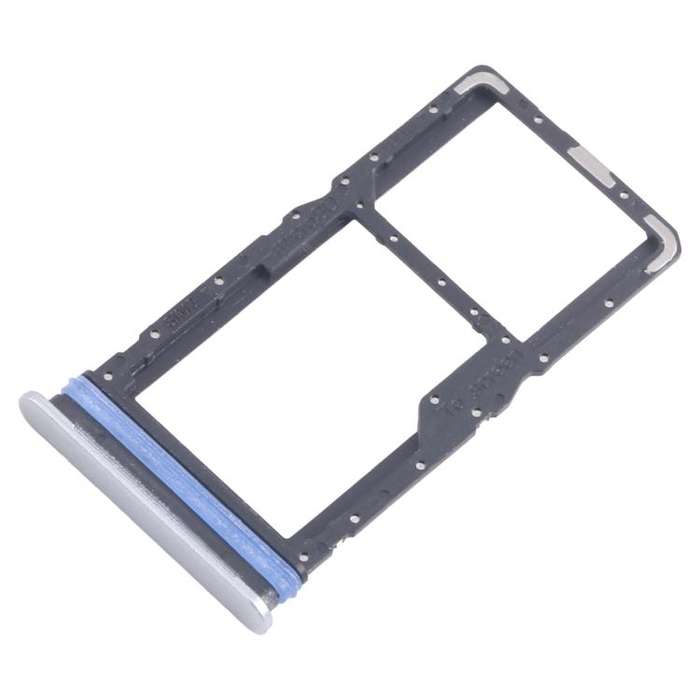 For Samsung Galaxy A06 5G SM-A066B Original SIM + SIM / Micro SD Card Tray (Silver)