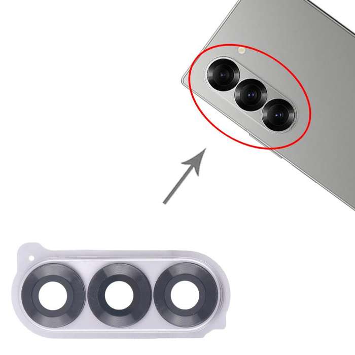 For Samsung Galaxy Z Fold6 SM-F956B Rear Camera Lens Cover (Silver)