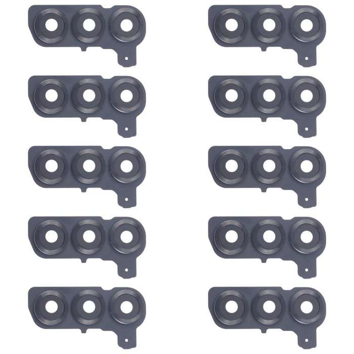 For Samsung Galaxy S25 SM-S931B 10pcs Rear Camera Lens Cover (Black)