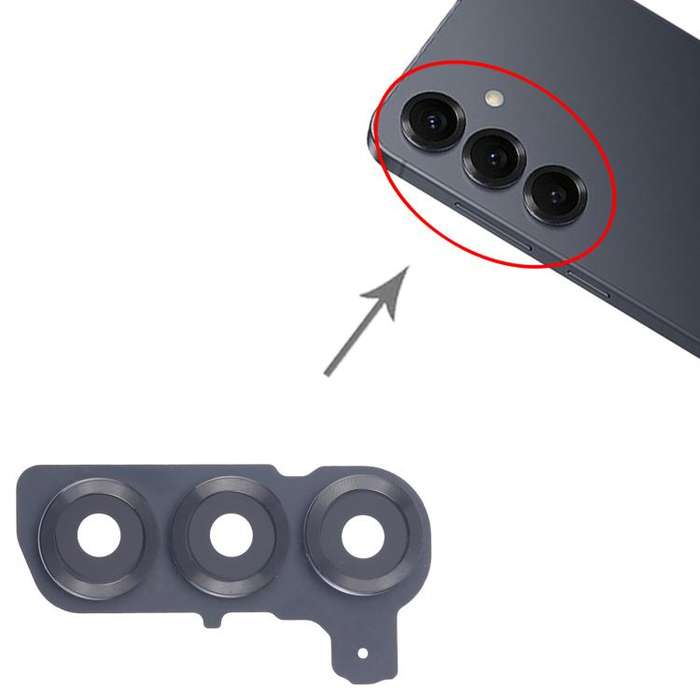 For Samsung Galaxy S25 SM-S931B 10pcs Rear Camera Lens Cover (Black)