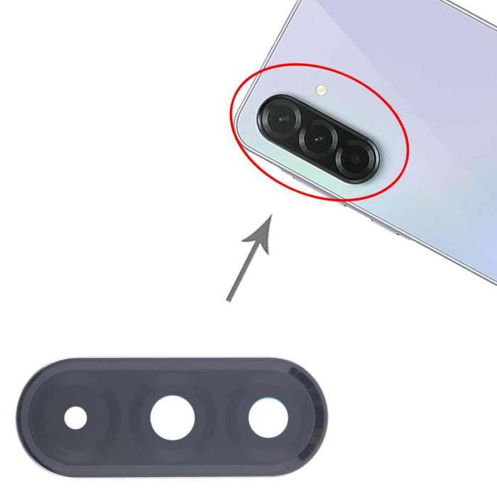 For Samsung Galaxy A36 SM-A366B 10pcs Rear Camera Lens Cover (Black)