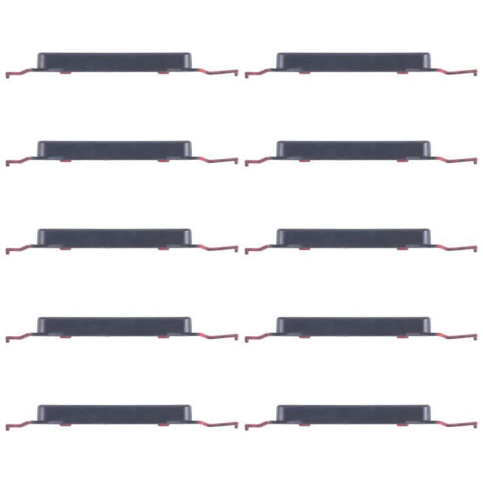 For Samsung Galaxy A16 5G SM-A166B 10pcs Volume Control Button (Black)