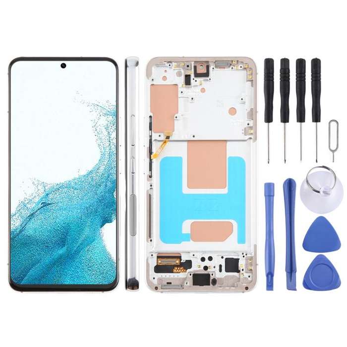For Samsung Galaxy S22 SM-S901B 5.96 inch TFT LCD Screen Digitizer Full Assembly with Frame, Not ...