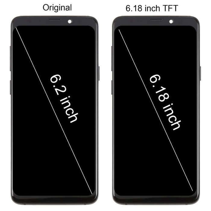 For Samsung Galaxy S9+ SM-G965F 6.18 inch TFT LCD Screen Digitizer Full Assembly with Frame (Blue)