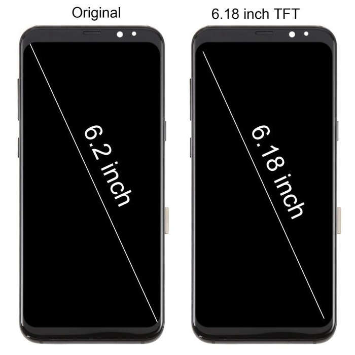 For Samsung Galaxy S8+ SM-G955F 6.18 inch TFT LCD Screen Digitizer Full Assembly with Frame (Blue)
