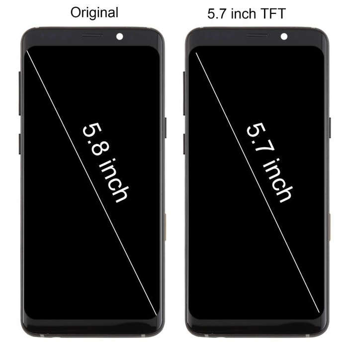 For Samsung Galaxy S9 SM-G960F 5.7 inch TFT LCD Screen Digitizer Full Assembly with Frame (Gold)