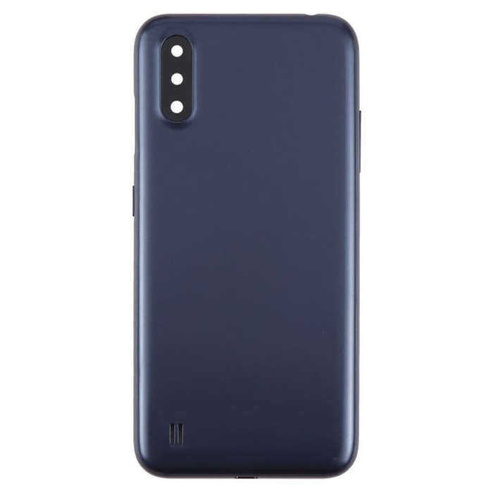 For Samsung Galaxy A01 SM-A015F Back Cover with Camera Lens Cover(Blue)