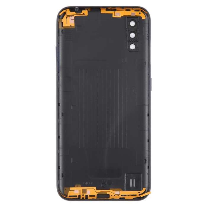 For Samsung Galaxy A01 SM-A015F Back Cover with Camera Lens Cover(Blue)