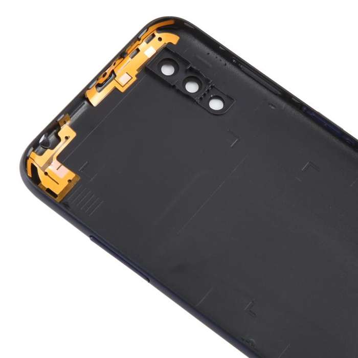 For Samsung Galaxy A01 SM-A015F Back Cover with Camera Lens Cover(Blue)