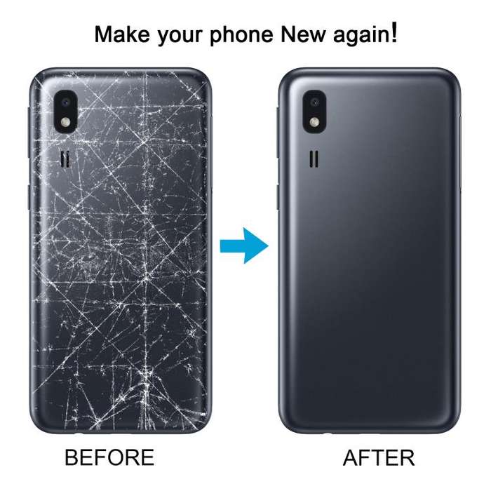 For Samsung Galaxy A2 Core SM-A260F Back Cover with Camera Lens Cover(Gray)