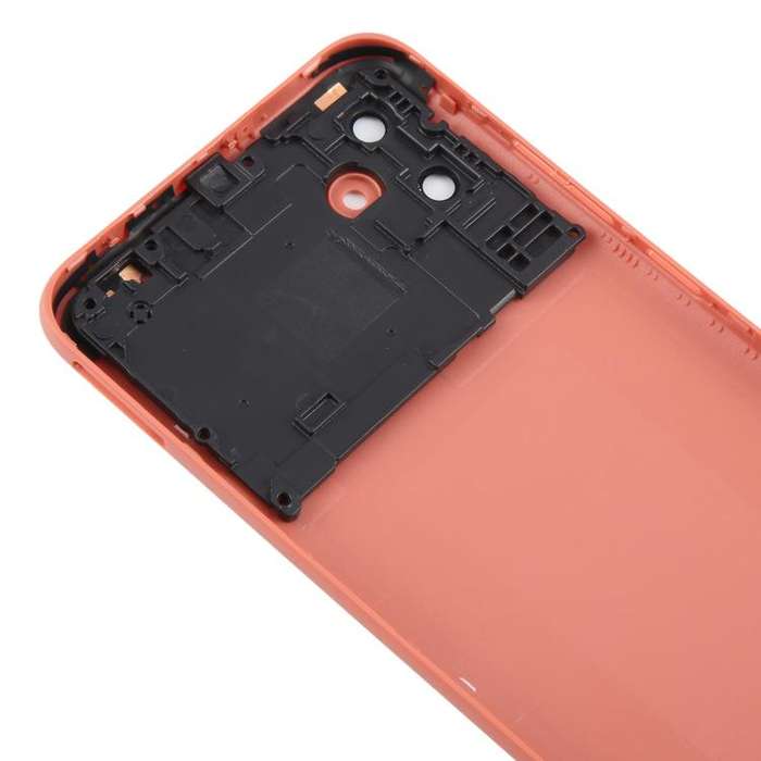 For Samsung Galaxy A04e SM-A042F Back Cover with Camera Lens Cover(Pink)