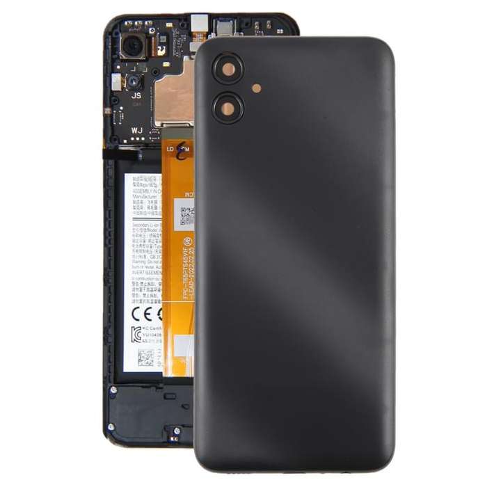 For Samsung Galaxy A04e SM-A042F Back Cover with Camera Lens Cover(Gray)