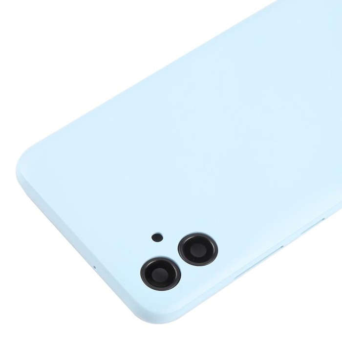 For Samsung Galaxy A04e SM-A042F Back Cover with Camera Lens Cover(Blue)