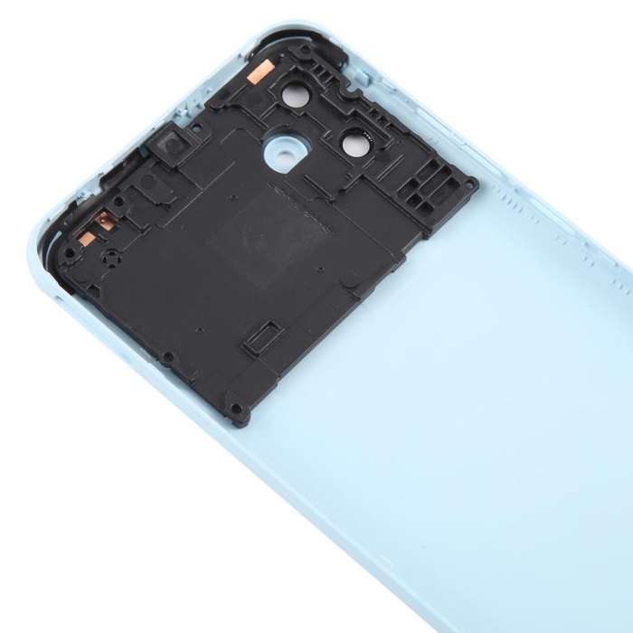 For Samsung Galaxy A04e SM-A042F Back Cover with Camera Lens Cover(Blue)