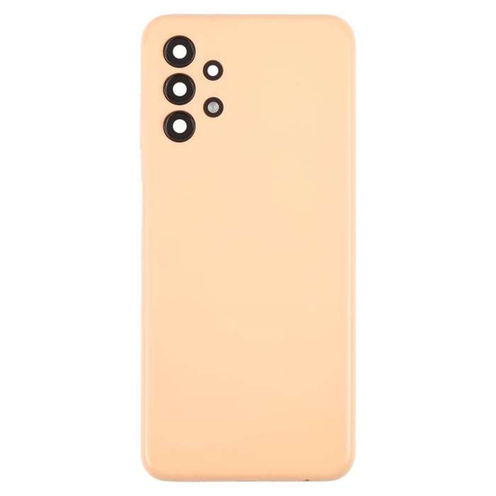 For Samsung Galaxy A13 SM-A135F Back Cover with Camera Lens Cover(Orange)