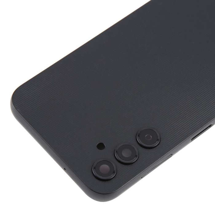 For Samsung Galaxy A14 SM-A145F Back Cover with Camera Lens Cover(Black)