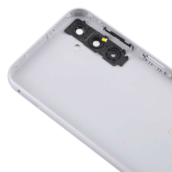 For Samsung Galaxy A14 SM-A145F Back Cover with Camera Lens Cover(Silver)