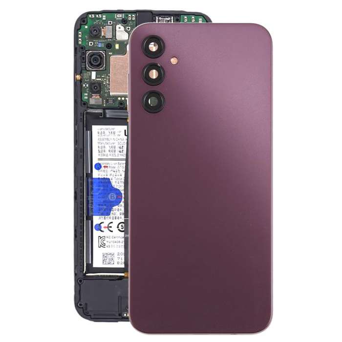 For Samsung Galaxy A14 5G SM-A146B Back Cover with Camera Lens Cover(Purple)