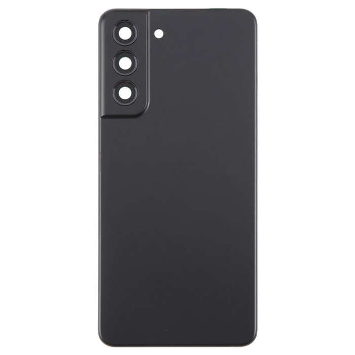 For Samsung Galaxy S21 FE SM-G990B Back Cover with Camera Lens Cover(Black)