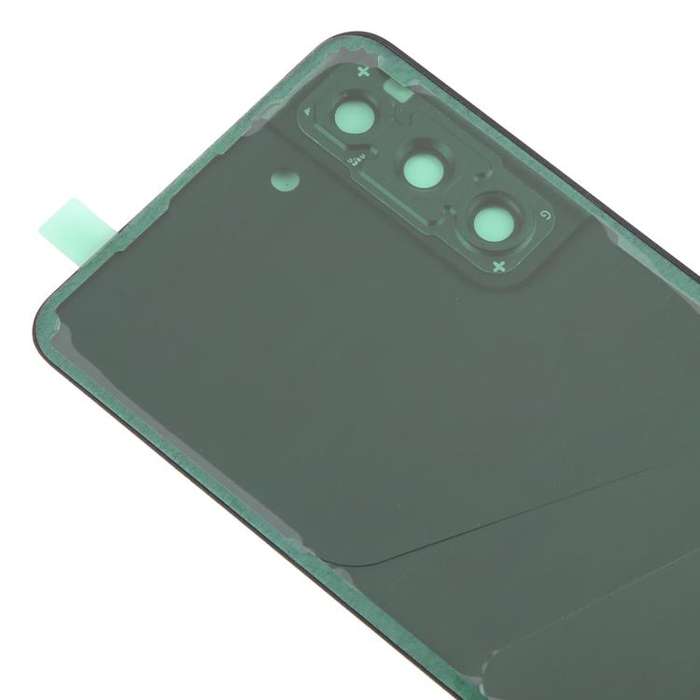 For Samsung Galaxy S21 FE SM-G990B Back Cover with Camera Lens Cover(Black)