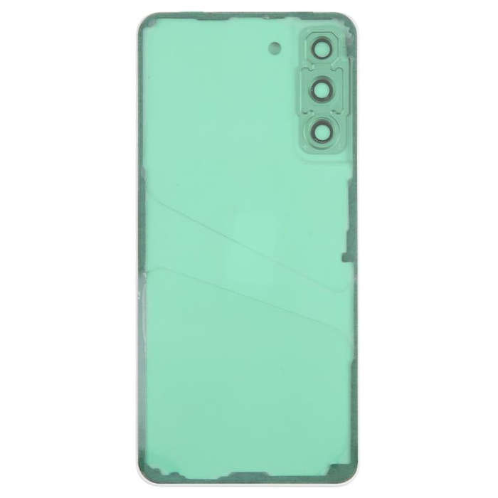 For Samsung Galaxy S21 FE SM-G990B Back Cover with Camera Lens Cover(Green)