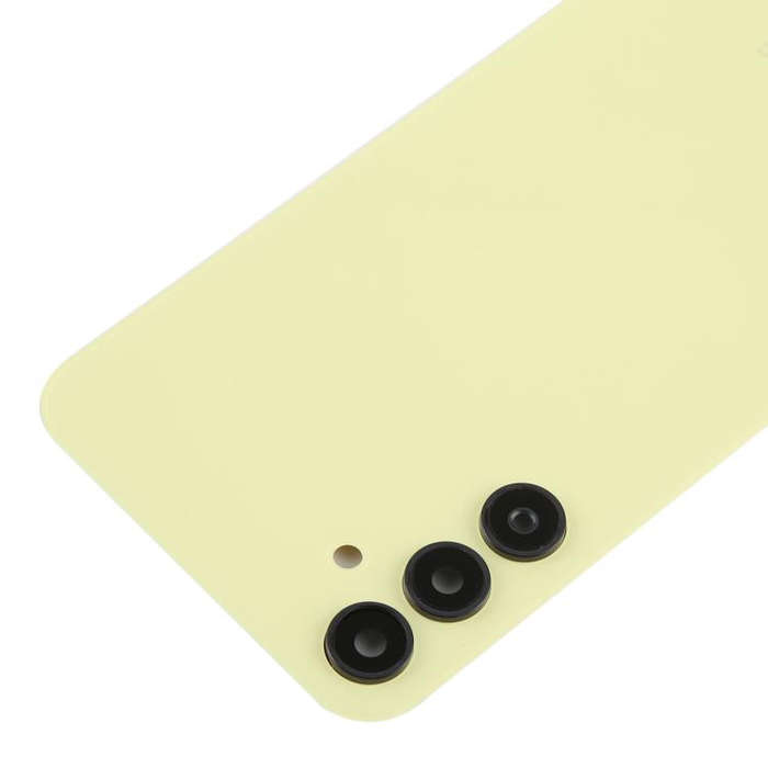 For Samsung Galaxy A15 SM-A155F Back Cover with Camera Lens Cover(Yellow)