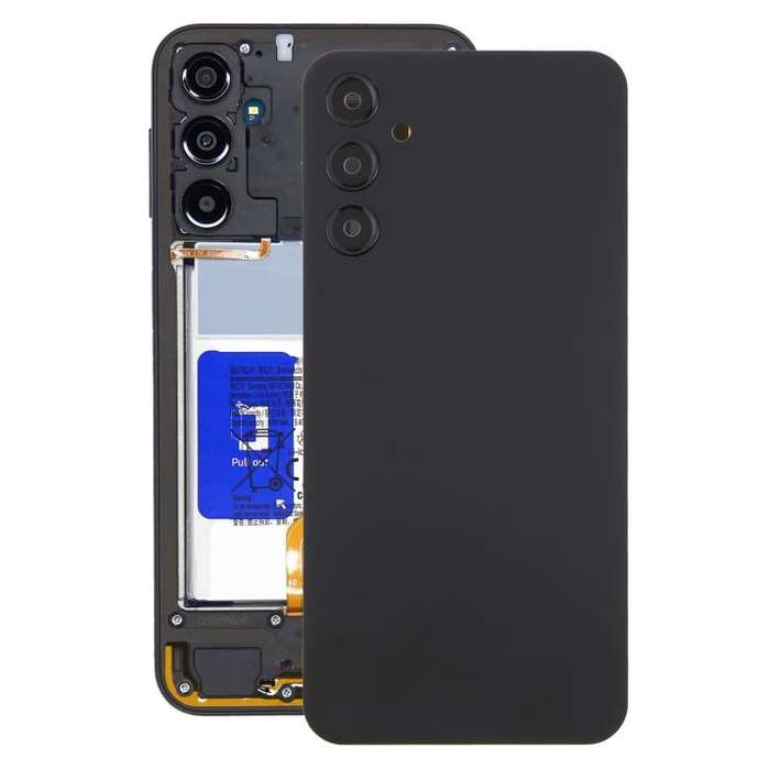 For Samsung Galaxy A24 SM-A245 Back Cover with Camera Lens Cover(Black)