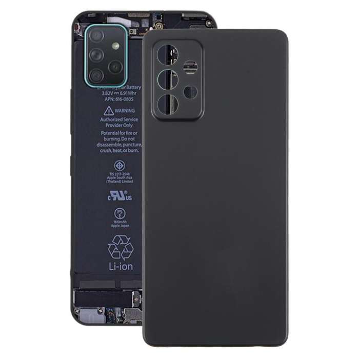 For Samsung Galaxy A72 4G SM-A725F Back Cover(Black)