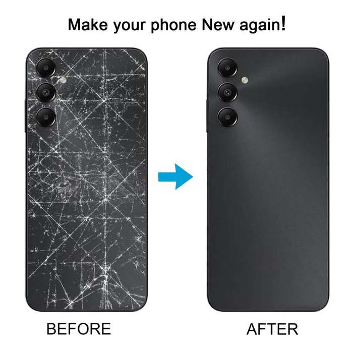 For Samsung Galaxy A05s SM-A057F Back Cover(Black)