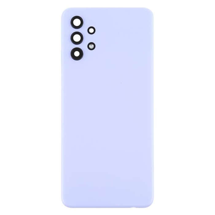 For Samsung Galaxy A32 4G SM-A325F Battery Back Cover with Camera Lens Cover(Purple)