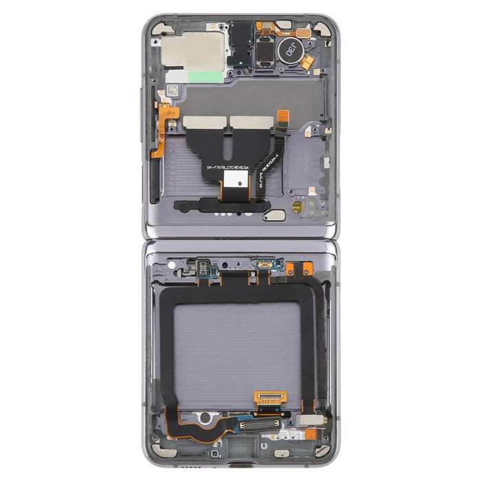 For Samsung Galaxy Z Flip 5G SM-F707 LCD Screen Digitizer Full Assembly with Frame (Grey)