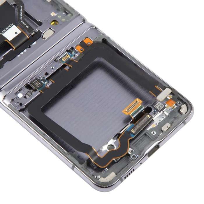For Samsung Galaxy Z Flip 5G SM-F707 LCD Screen Digitizer Full Assembly with Frame (Grey)