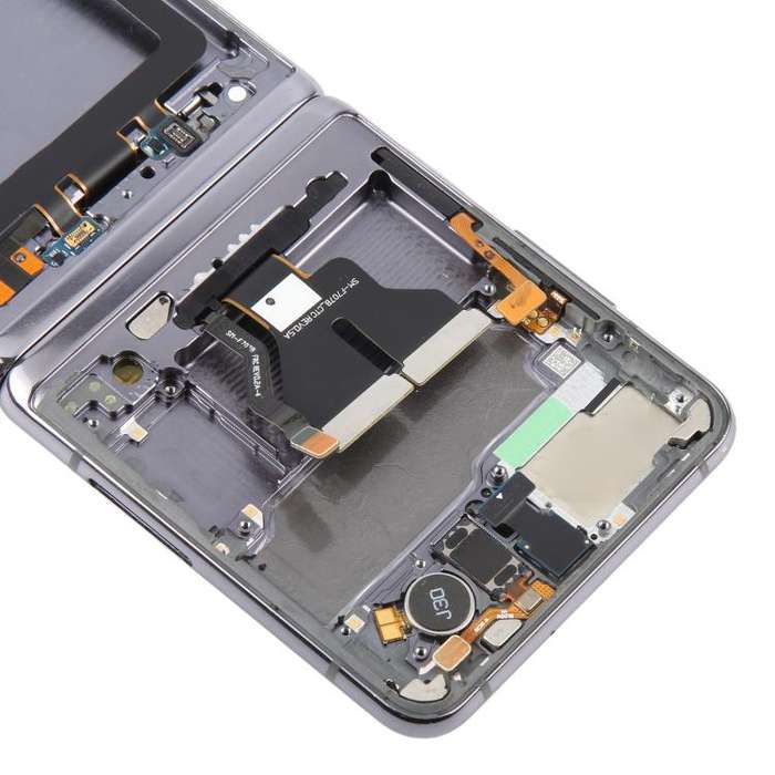For Samsung Galaxy Z Flip 5G SM-F707 LCD Screen Digitizer Full Assembly with Frame (Grey)
