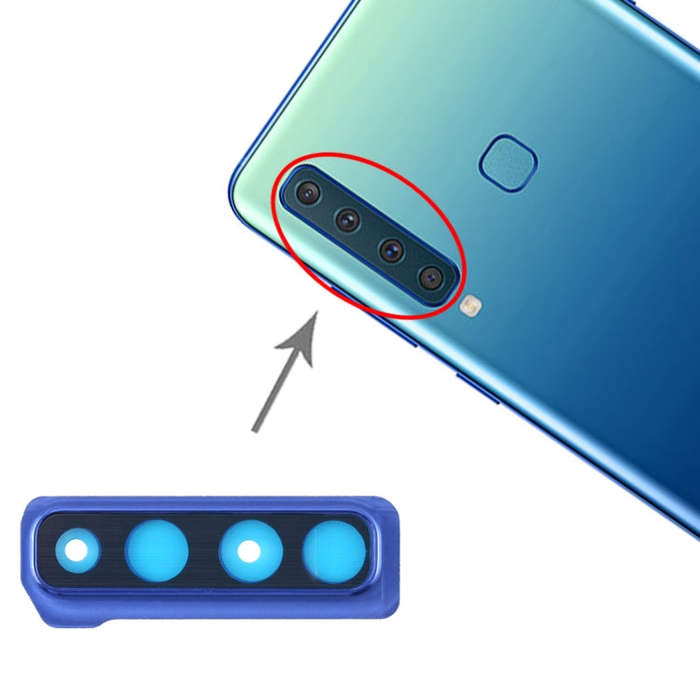 For Galaxy A9 (2018) A920F/DS 10pcs Camera Lens Cover (Blue)