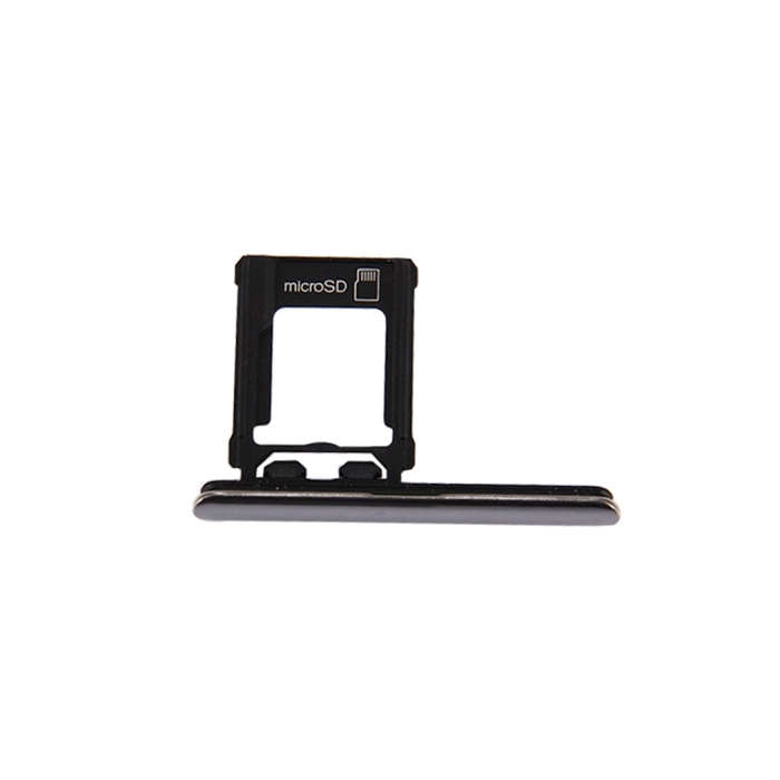 Micro SD Card Tray + Card Slot Port Dust Plug for Sony Xperia XZ Premium (Single SIM Version)(Sil...