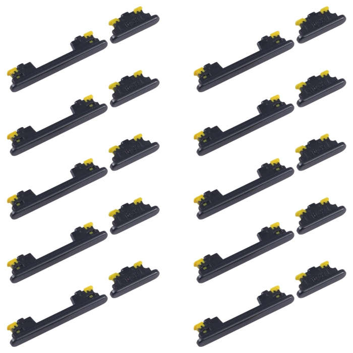 For Samsung Galaxy A54 SM-A546B 10pcs Original Power Button and Volume Control Button (Black)