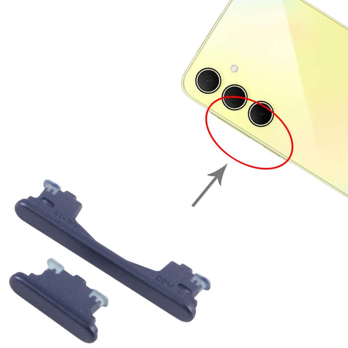 For Samsung Galaxy A35 SM-A356B 10pcs Original Power Button and Volume Control Button (Black)