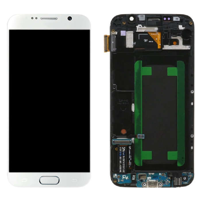 Original Super AMOLED LCD Screen For Samsung Galaxy S6 SM-G920F Digitizer Full Assembly with Fram...