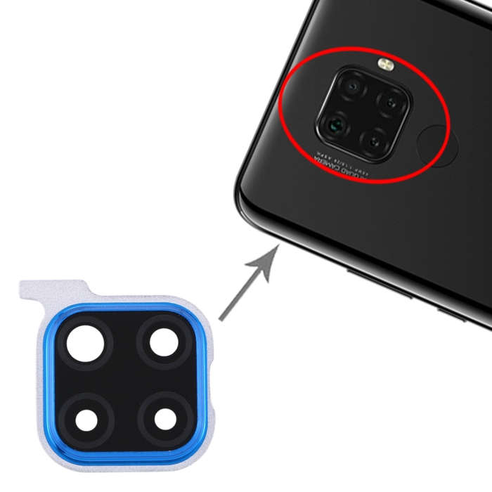 For Huawei Nova 5i Pro  10pcs Camera Lens Cover (Blue)