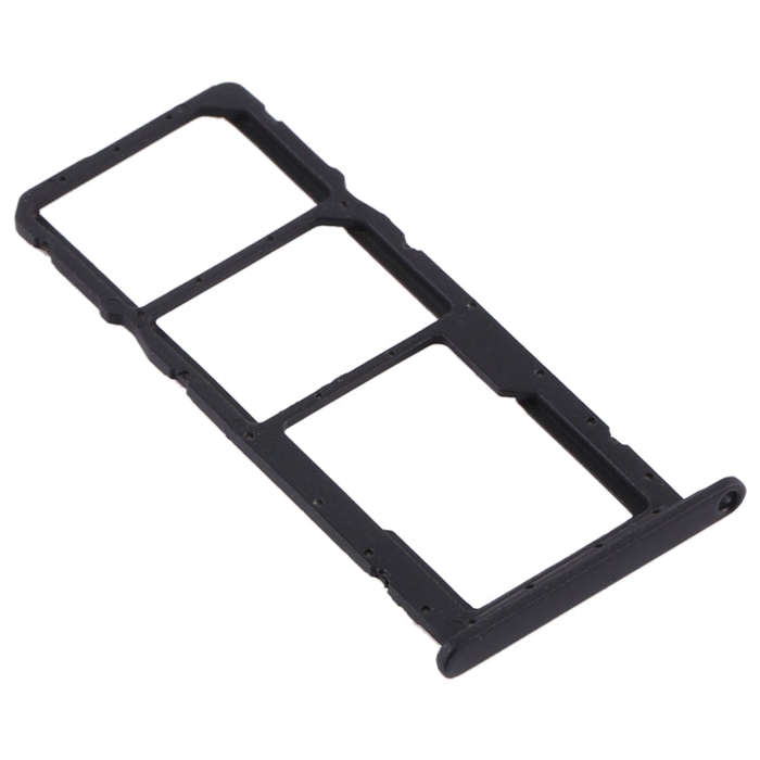 SIM Card Tray + SIM Card Tray + Micro SD Card Tray for Huawei Honor 8A Pro (Black)
