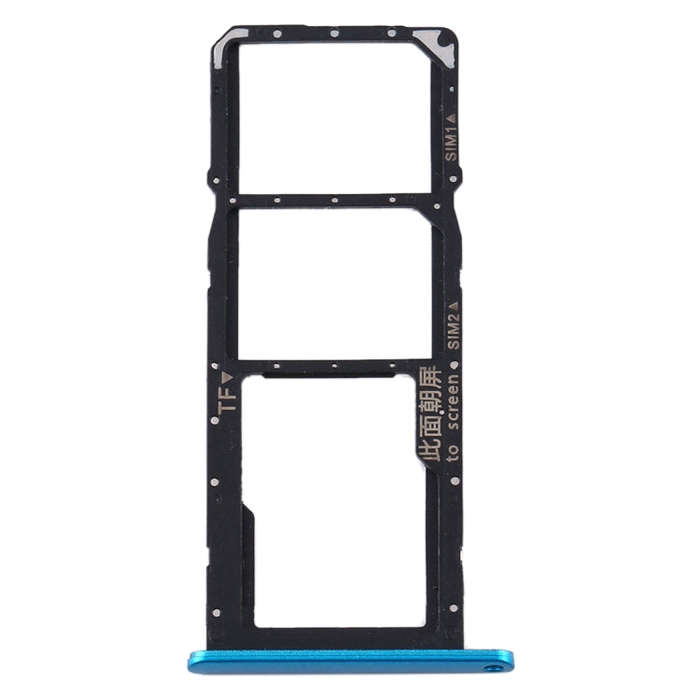 SIM Card Tray + SIM Card Tray + Micro SD Card Tray for Huawei Y6s (2020) (Blue)