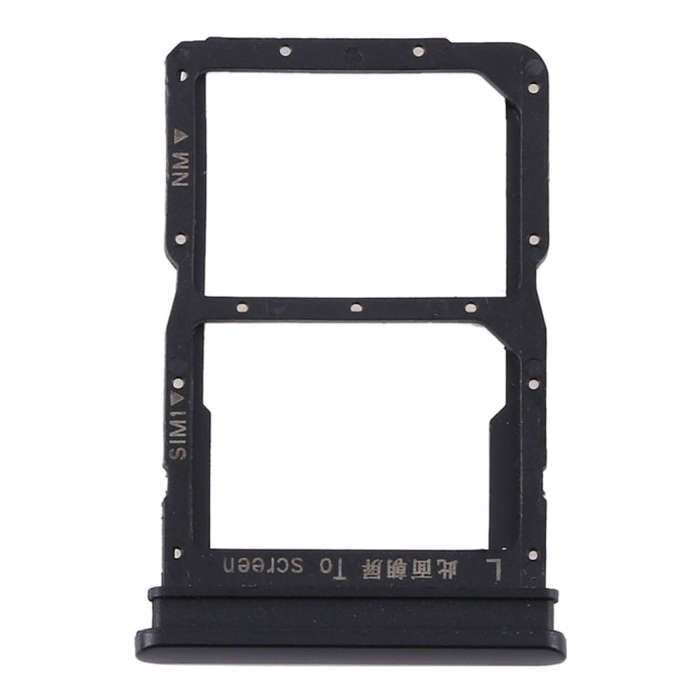 SIM Card Tray + NM Card Tray for Huawei P Smart 2020 (Black)