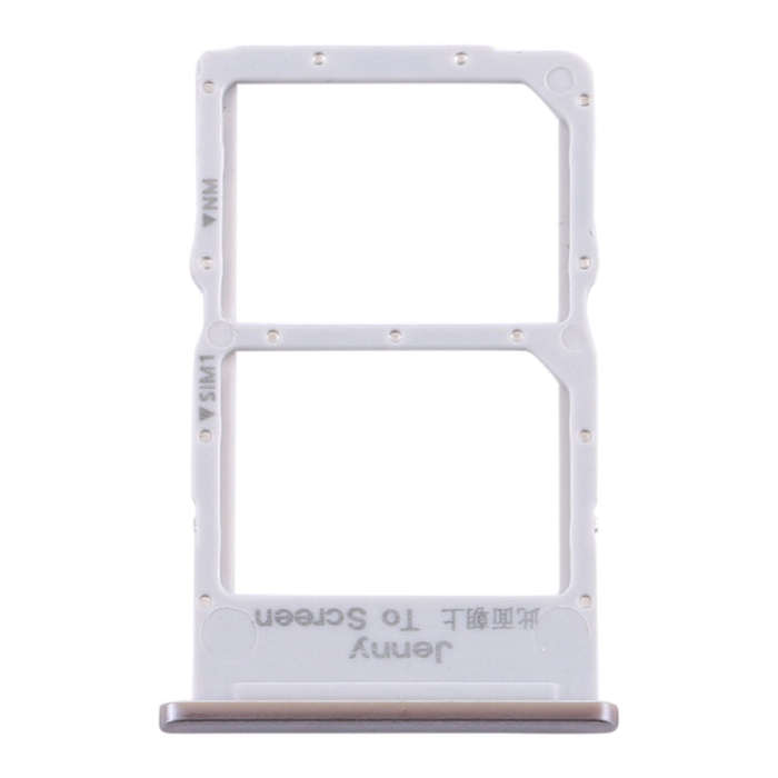 SIM Card Tray + NM Card Tray for Huawei P40 Lite (Silver)