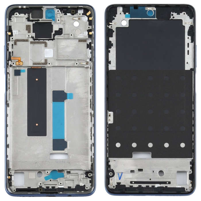 Original Front Housing LCD Frame Bezel Plate for Xiaomi Mi 10T Lite 5G M2007J17G (Black)
