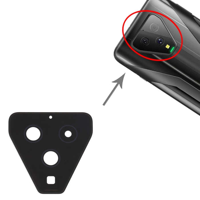 10 PCS Back Camera Lens for Xiaomi Black Shark 3 KLE-H0 KLE-A0